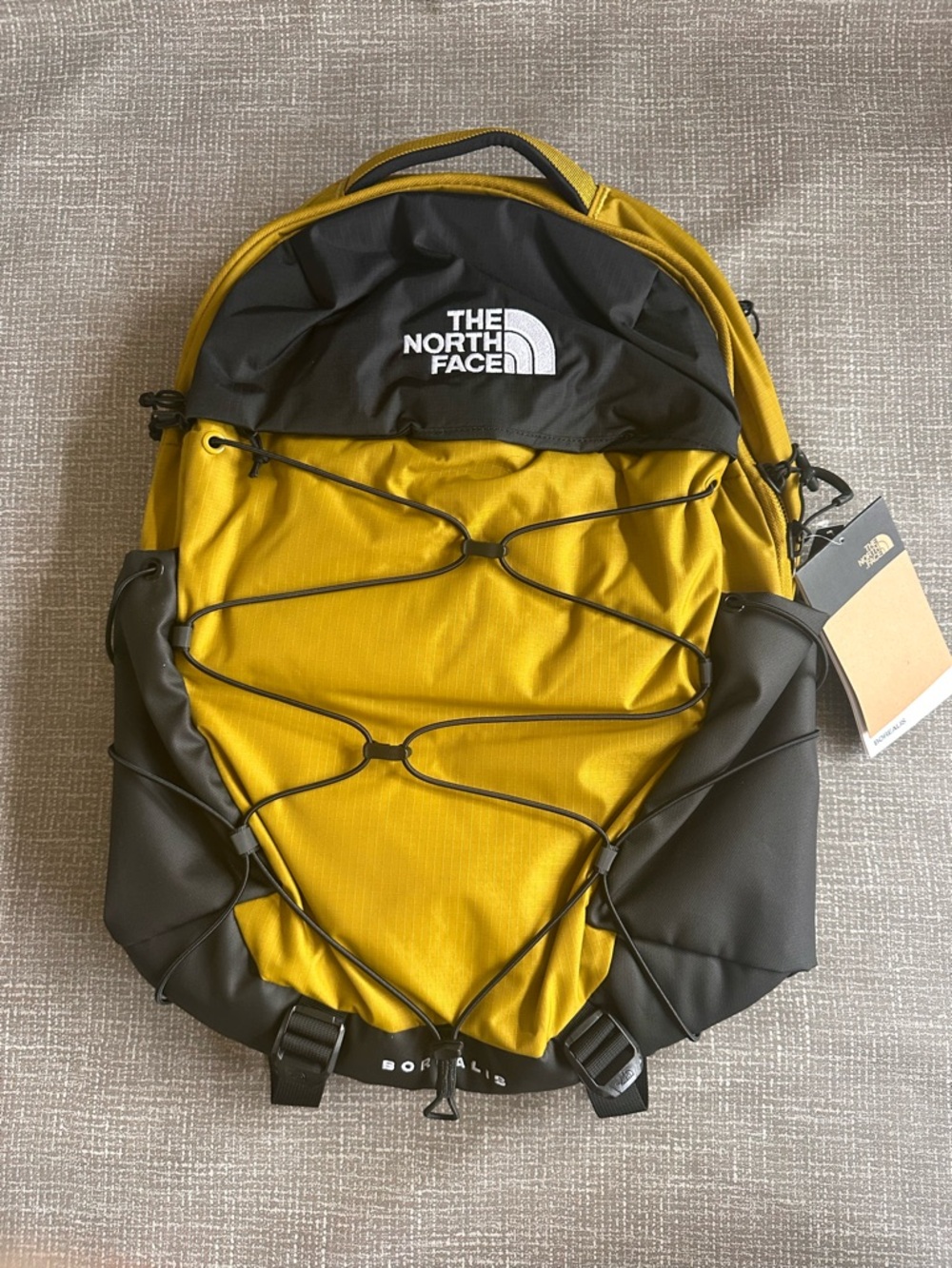 The North Face Borealis Backpack Deep Dijon TNF Black 28L NWT